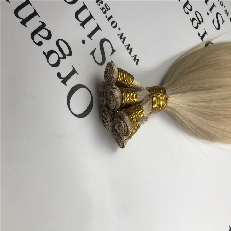 Hand tied weft  hair extension  H76